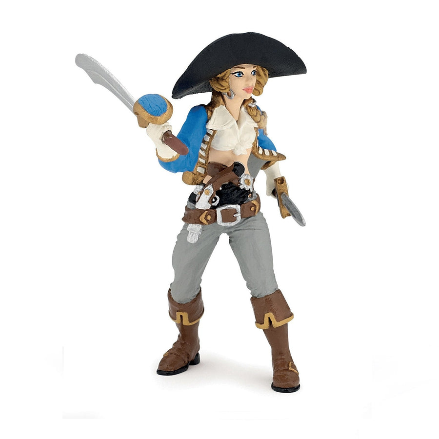 Femme corsaire Papo en PVC, Collection Pirates et corsaires, jouet éducatif idéal pour enfants