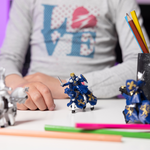 Mini PLUS Chevaliers (Tube, 12 pcs) Papo en PVC, Collection MINI PAPO, jouet éducatif idéal pour enfants