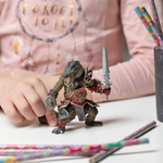 Figurine Mutant crocodile Papo en PVC, Collection Fantastique, jouet éducatif idéal pour enfants et collectionneurs