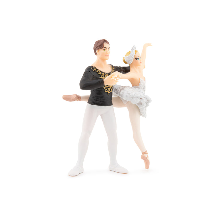 Ballerine et son danseur Papo en PVC, Collection Monde enchanté, jouet éducatif idéal pour enfants