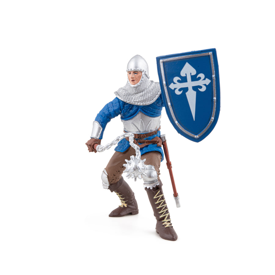 Chevalier à la masse d'arme Papo en PVC, Collection Médiéval, jouet éducatif idéal pour enfants et collectionneurs