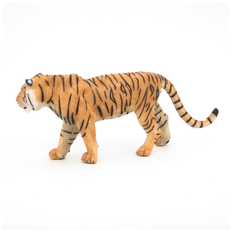 Figurine Tigre Papo en PVC, thème félins, Collection Animaux sauvages, jouet éducatif idéal pour enfants et collectionneurs