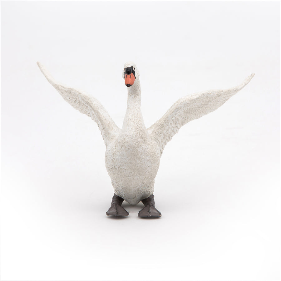 Figurine Cygne blanc Papo en PVC, thème oiseaux, Collection Animaux sauvages, jouet éducatif idéal pour enfants et collectionneurs
