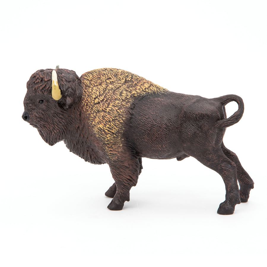 Bison d'Amérique Papo en PVC, Collection Animaux sauvages, jouet éducatif idéal pour enfants et collectionneurs