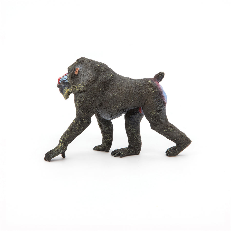 Figurine Mandrill Papo en PVC, thème savane, Collection Animaux sauvages, jouet éducatif idéal pour enfants et collectionneurs