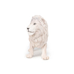 Grand lion blanc Papo en PVC, Collection figurines géantes, jouet éducatif idéal pour enfants