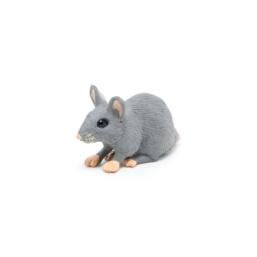 Souris grise Papo en PVC, Collection Animaux des jardins, jouet éducatif idéal pour enfants et collectionneurs