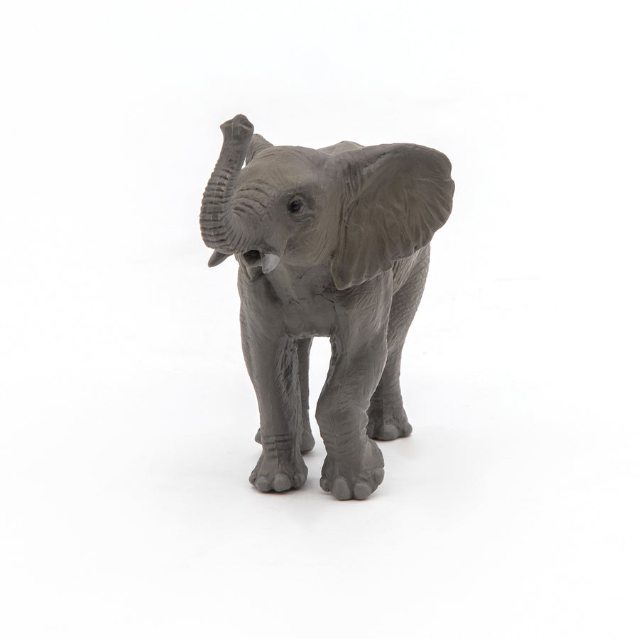 Figurine Jeune éléphant Papo en PVC, thème savane, Collection Animaux sauvages, jouet éducatif idéal pour enfants et collectionneurs