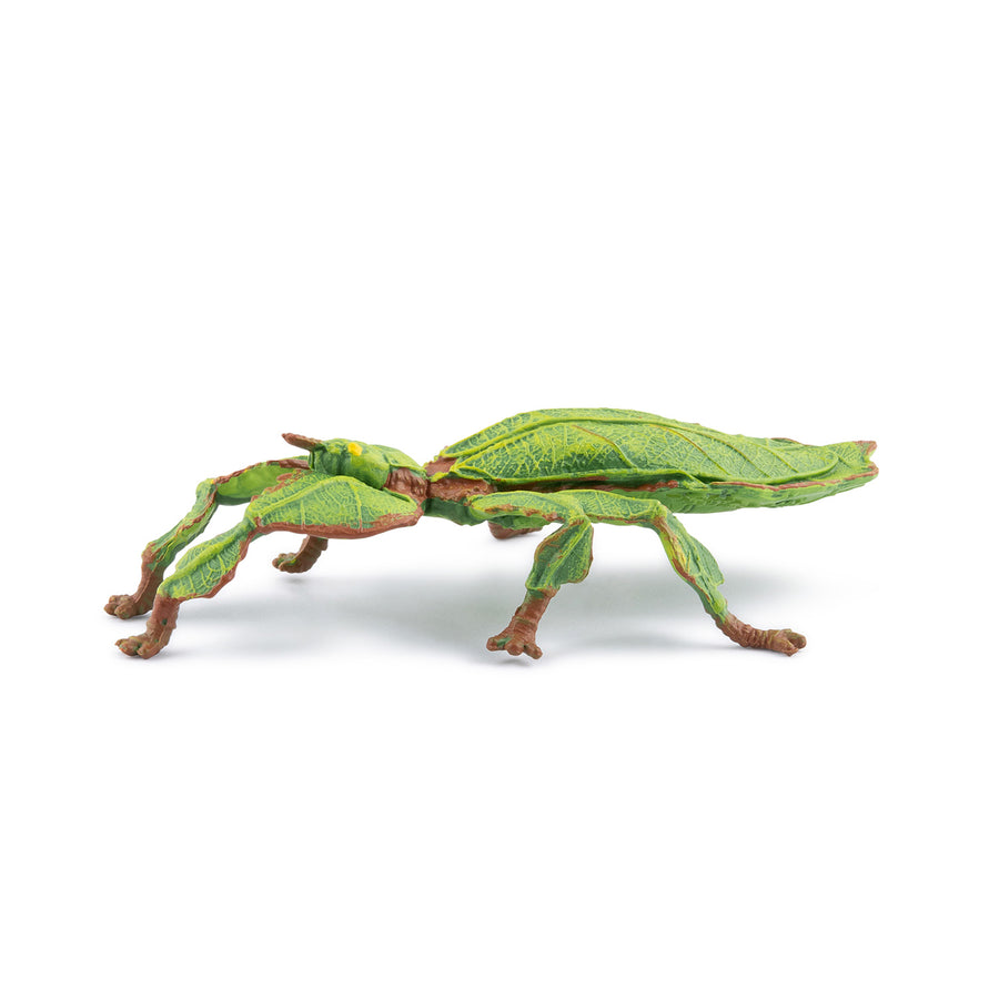 Figurine Phasme feuille Papo en PVC, thème insectes, Collection Animaux des jardins, jouet éducatif idéal pour enfants et collectionneurs