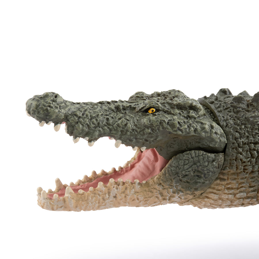 Figurine Crocodile marin Papo en PVC, Collection Animaux sauvages, jouet éducatif idéal pour enfants et collectionneurs