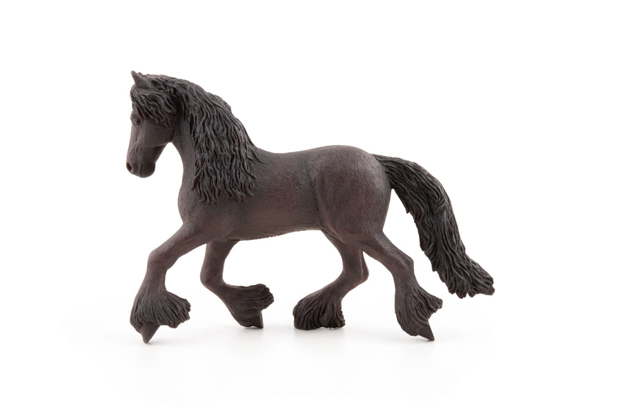 Cheval frison Papo en PVC, Collection chevaux, jouet éducatif idéal pour enfants et collectionneurs