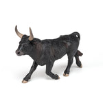 Figurine Taureau Camarguais Papo en PVC, Collection Vie à la ferme, jouet éducatif idéal pour enfants et collectionneurs