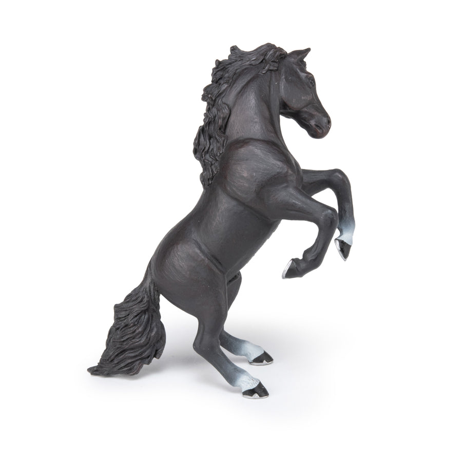 Cheval cabré noir Papo en PVC, Collection chevaux, jouet éducatif idéal pour enfants et collectionneurs
