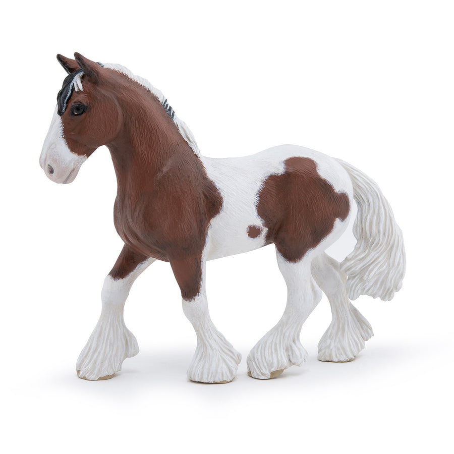 Jument Tinker Papo en PVC, Collection chevaux, jouet éducatif idéal pour enfants et collectionneurs