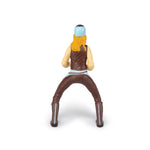 Figurine Cavalière fashion bleue Papo en PVC, Collection chevaux, jouet éducatif idéal pour enfants et collectionneurs