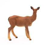 Figurine Biche Papo en PVC, thème forêt, Collection Animaux sauvages, jouet éducatif idéal pour enfants et collectionneurs