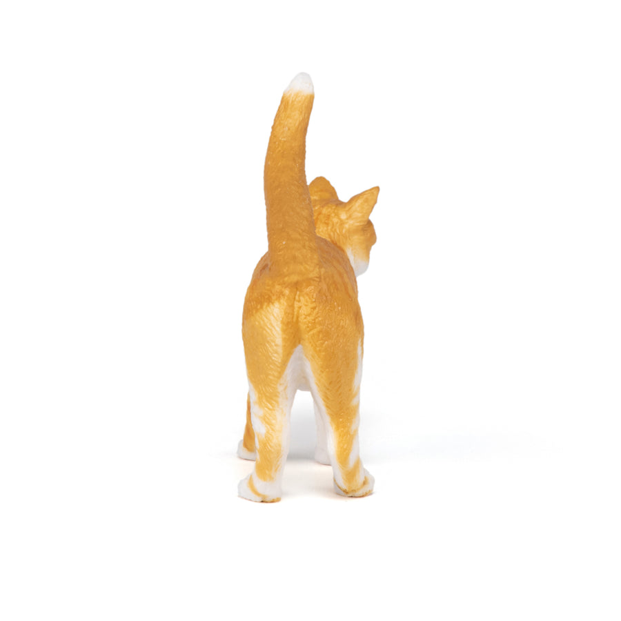 Figurine Chat roux Papo en PVC, Collection chiens et chats, jouet éducatif idéal pour enfants et collectionneurs