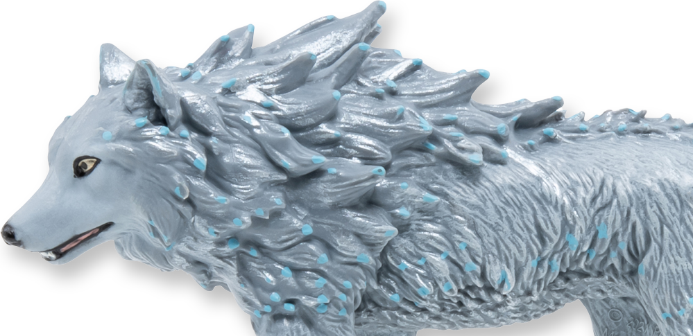 Fire and ice figurines